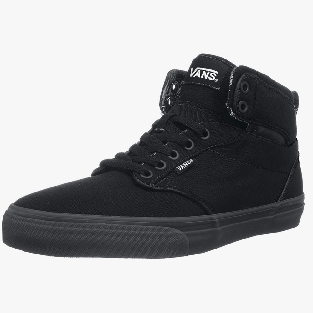 Vans WMNS Black High-Top Sneakers Canvas Upper Atwood Hi (Canvas) Black/Black